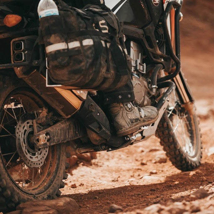 Camel Brace prevents broken footpeg mount on Honda Africa Twin CRF1000L