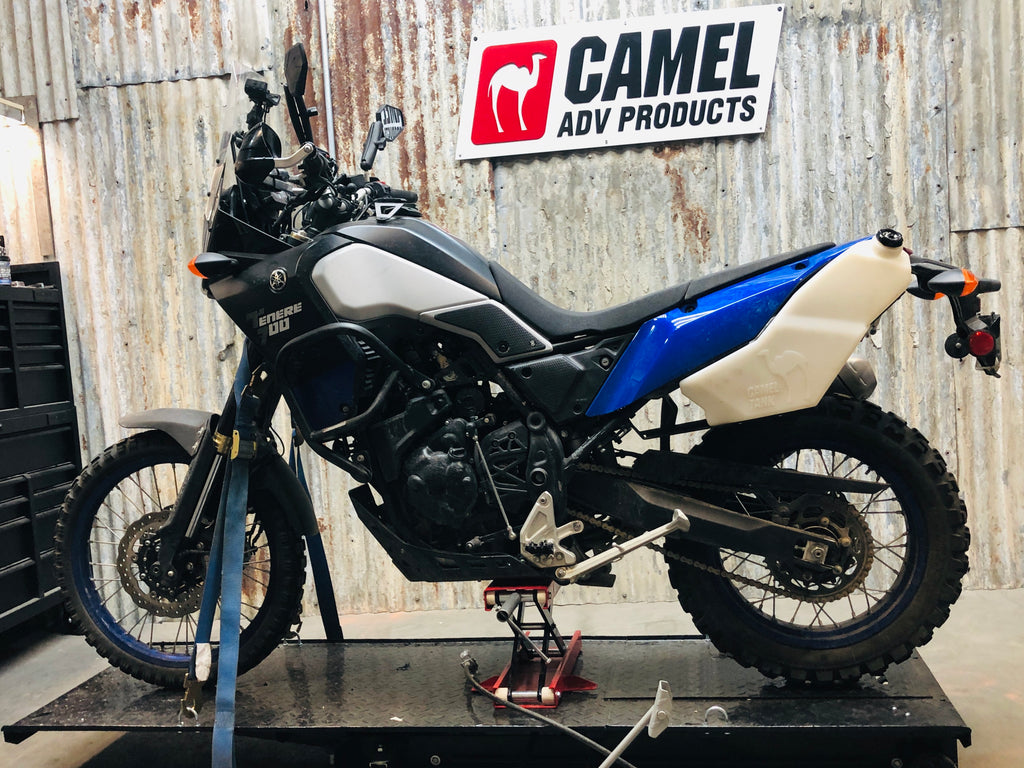 Camel ADV Fuel Tank Auxiliary Tenere 700 T7 with OEM tail section