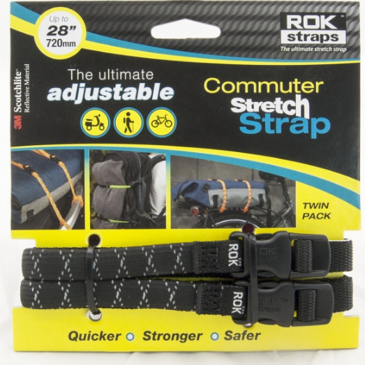 ROK Straps Adjustable Pack Strap 42 x 5/8 inch Reflective Black