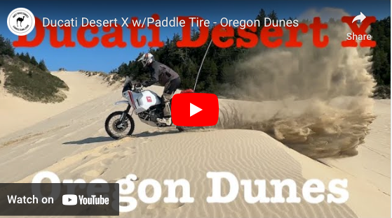 Ducati Desert X w/Paddle Tire - Oregon Dunes