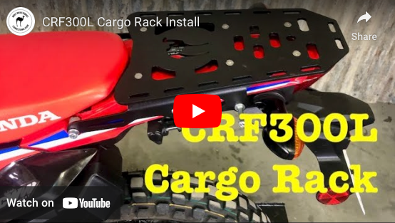 CRF300L Cargo Rack Install