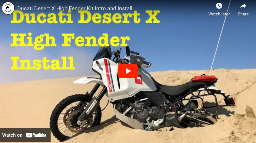 Ducati Desert X High Fender Kit Intro and Install