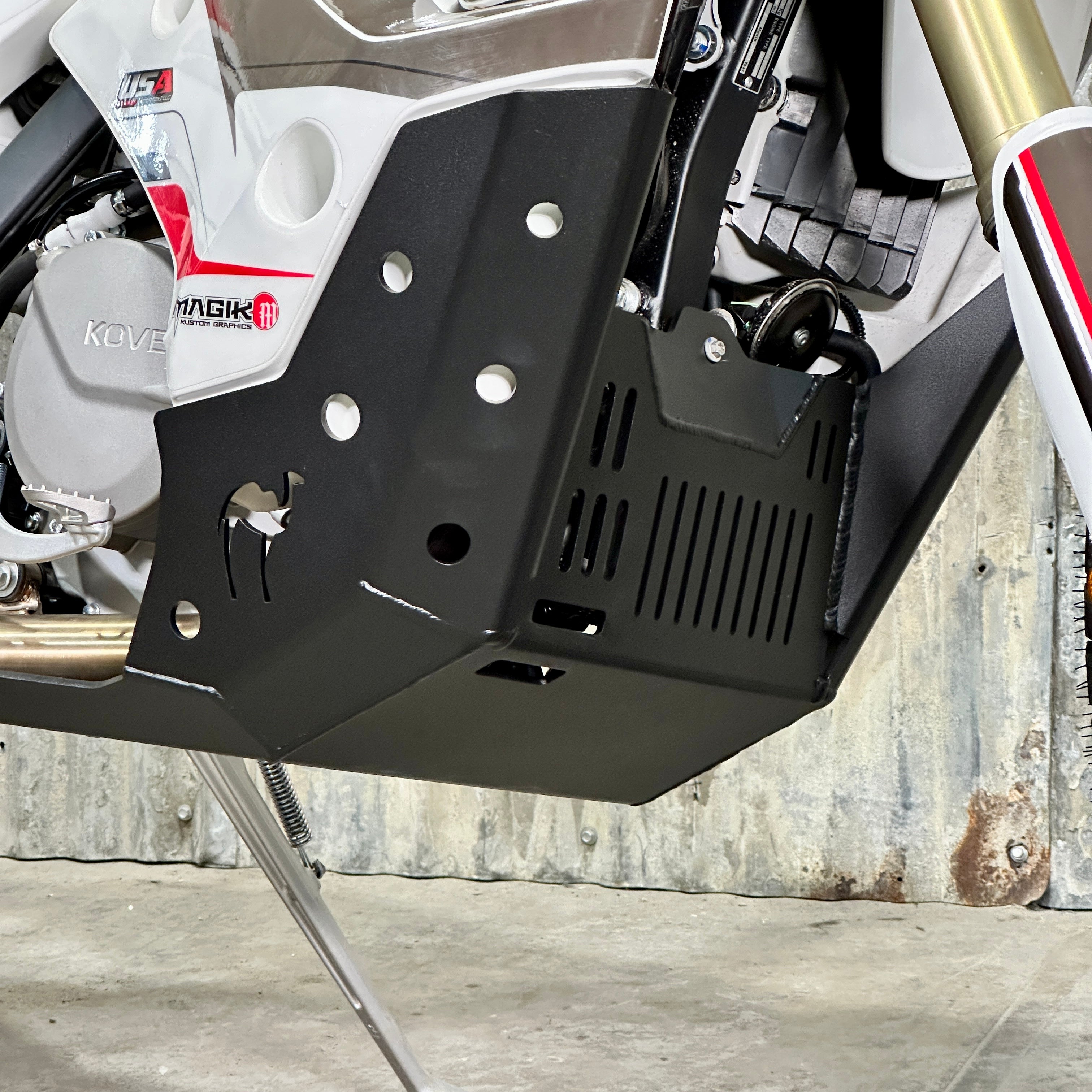 KOVE 450 Rally/Pro Gut Guard Skid Plate – Camel CANADA