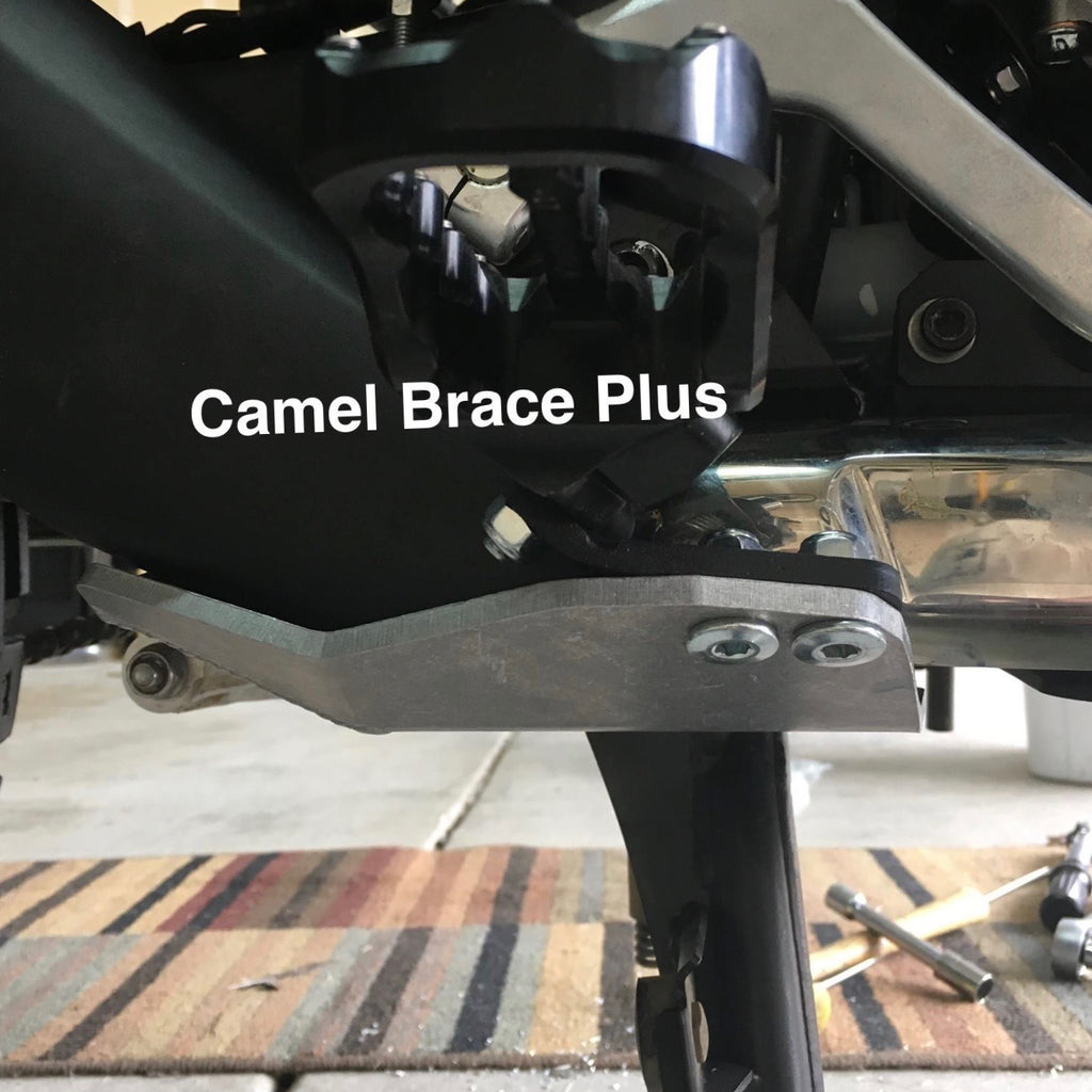 Camel Brace prevents broken footpeg mount on Honda Africa Twin CRF1000L